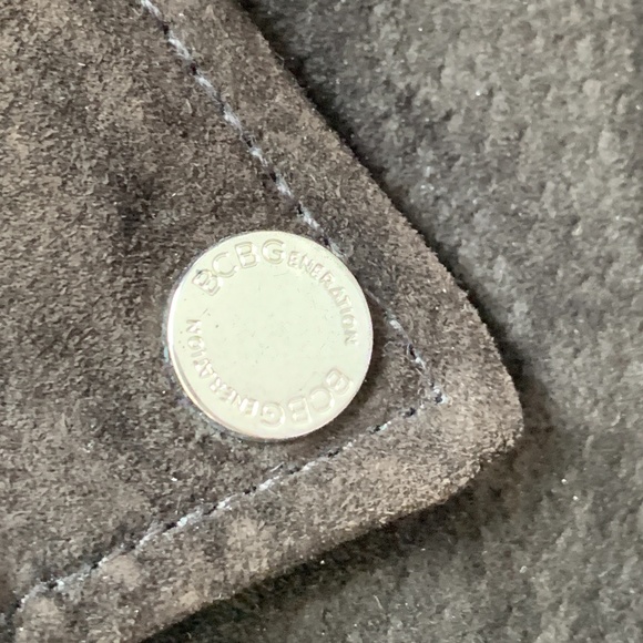 BCBGeneration Suede Leather Moto Jacket - Picture 10 of 16